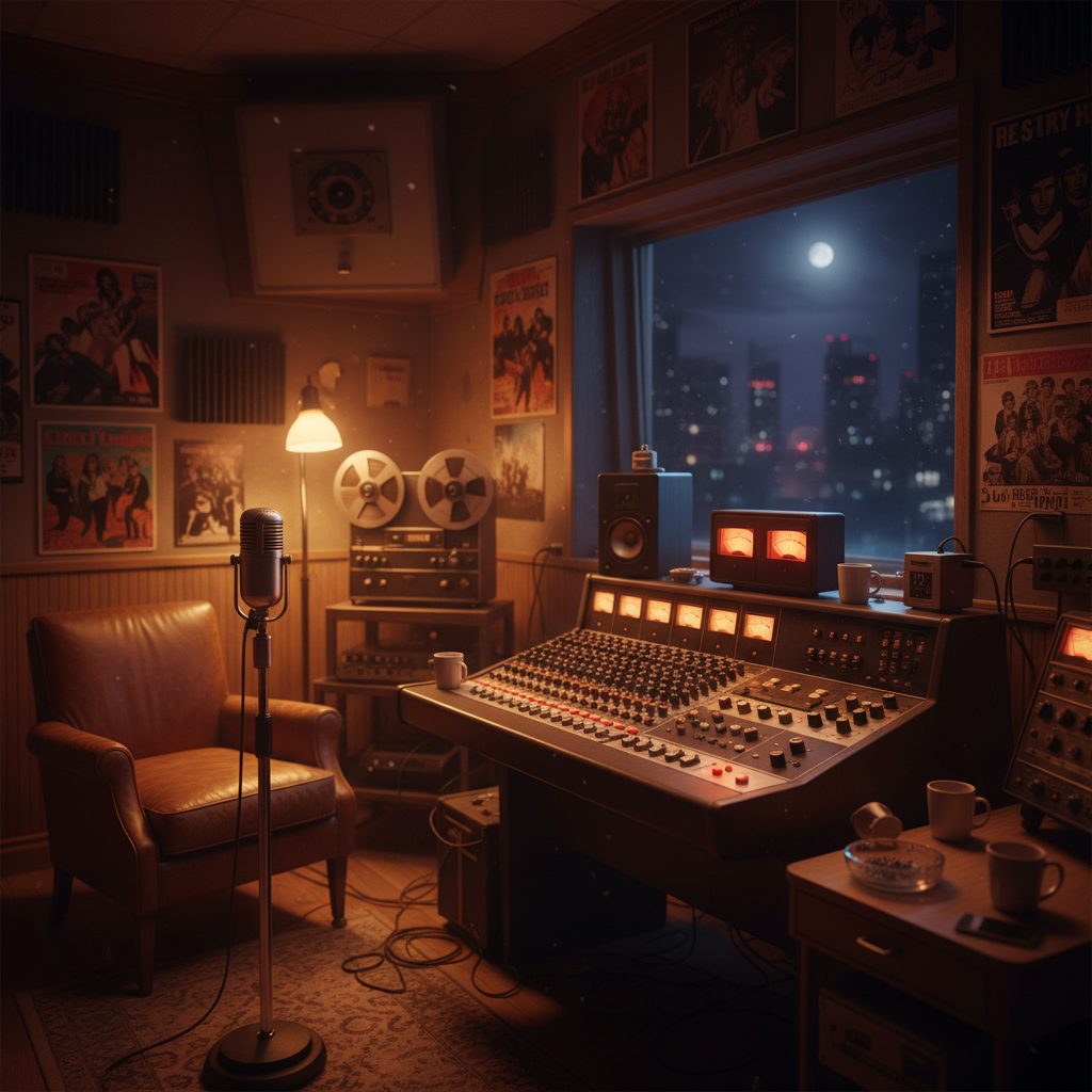 Rock radio studio